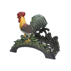 Soporte manguera jardín decorativo gallo