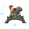 Soporte manguera jardín decorativo gallo