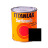 Pintura Esmalte Laca de Poliuretano Sintetico Negro Satinado 750 ml. Titanlak