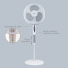 Ventilador Pie Riesi 45W Blanco Con Mando y Temporizador