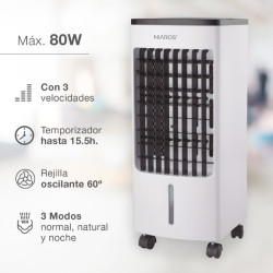Enfriador de Aire Tatasu 800W c/mando y temporizador ref. 30000026