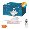 Ventilador De Techo Buccheri Con Aspas Retractiles Color Blanco