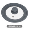 Tapa Olla Silicona 16-18-20 cm.
