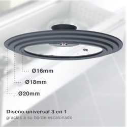 Tapa Olla Silicona 16-18-20 cm.