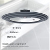 Tapa Olla Silicona 16-18-20 cm.