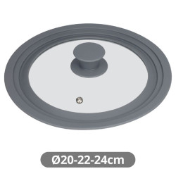 Tapa Olla Silicona 20-22-24 cm.