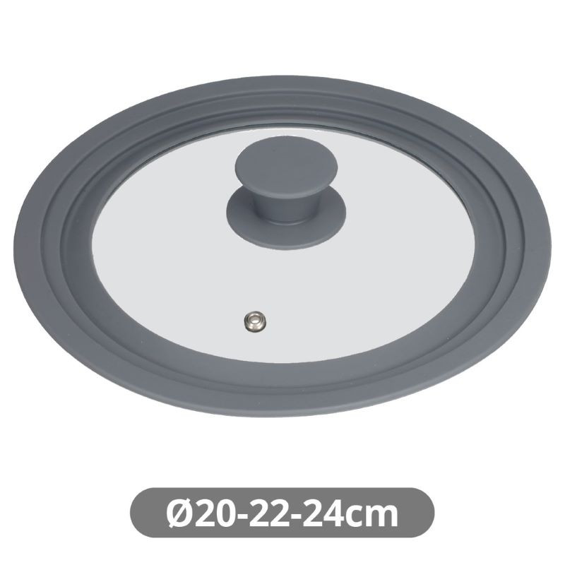 Tapa Olla Silicona 20-22-24 cm.