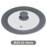 Tapa Olla Silicona 20-22-24 cm.