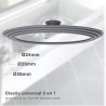 Tapa Olla Silicona 24-26-28 cm.
