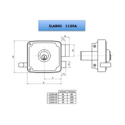 Cerradura Ilargi 1125/12 Derecha