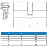 Bombin Seguridad Tesa 30-30 L T6553030N Cromo