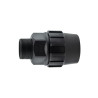 Terminal Polietileno Negro Rosca Macho 40-1"1/4