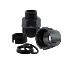 Terminal Polietileno Negro Rosca Macho 25-3/4