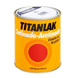 Pintura Esmalte Sintetico Blanco Satinado 250 ml. Titanlak