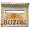 Bocacartas Ceramica en Relieve Marrón
