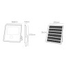 Proyector Led con panel Solar 100W 6500K IP65 Sensor Crupuscular y Movimiento ref. 31862
