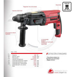 Martillo Perforador Ligero Stayer HD 26 BK 2.8J