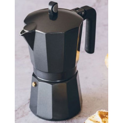 Cafetera Monix Negra 9 Tazas Induccion