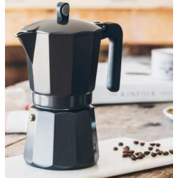 Cafetera Monix Negra 9 Tazas Induccion