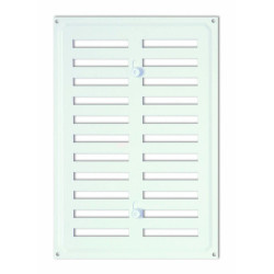 Rejilla blanca regulable 17x24,5 cm.