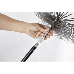 Erizo deshollinador de Acero 250mm