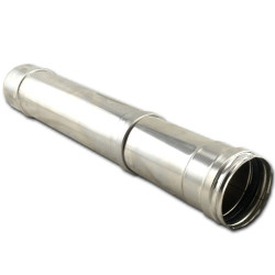 Tubo Estufa 80 Inox Extensible Pellet 25-40cm Bite08