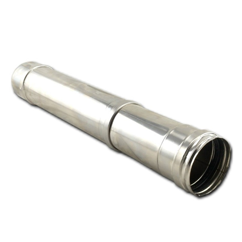 Tubo Estufa 80 Inox Extensible Pellet 25-40cm Bite08