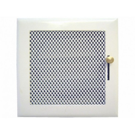 REJILLA CHIMENEA BLANCA 15X15 CON PREMARCO REGULABLE