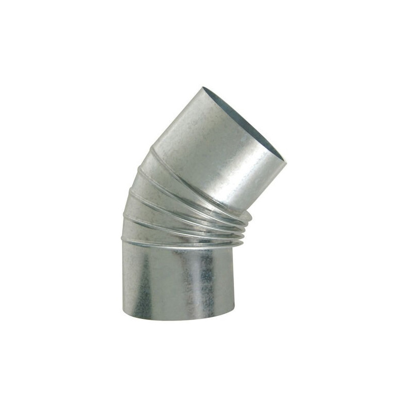 Codo estufa 100 45º galvanizado