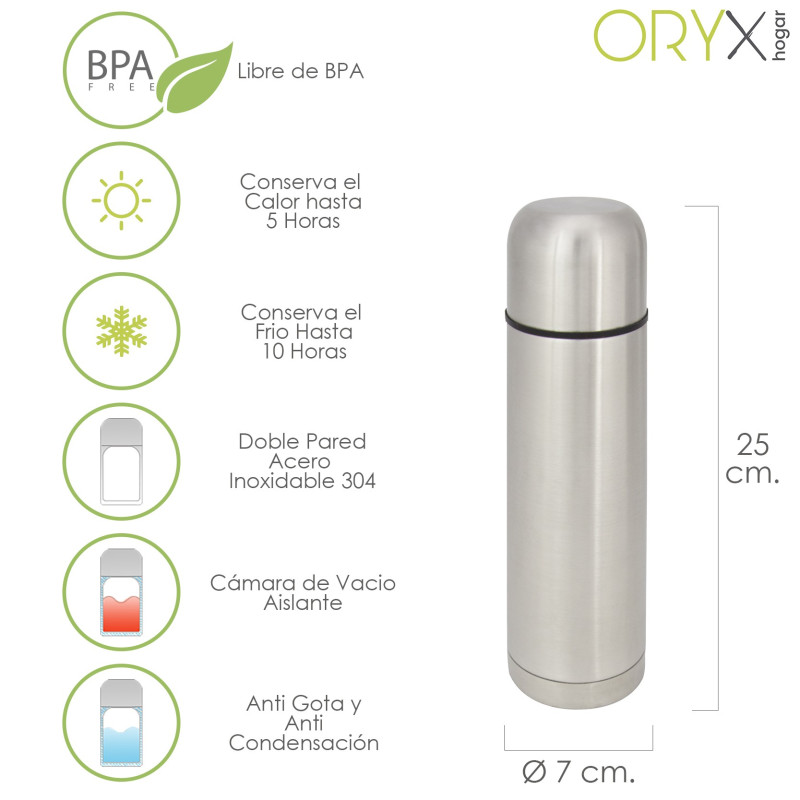 Termo Líquidos Inox. 500 ml.