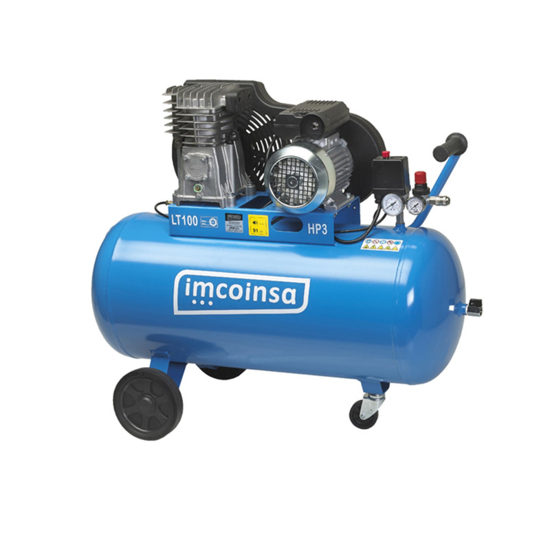 Compresor 100 Litros 3HP Correas